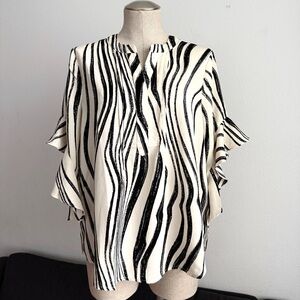 Doe and Rae Zebra print blouse